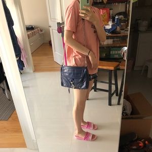 Rebecca Minkoff Navy Pebble leather